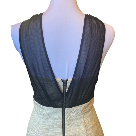 Max and Cleo Dress Size 2 Y2K Mini Sheer Sheath Cocktail Mesh Feminine Party - Picture 5 of 7